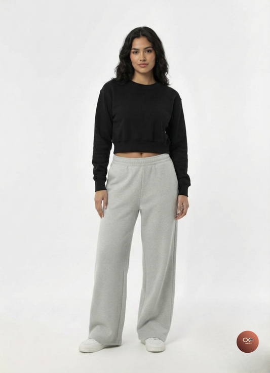 Wide leg sweatpants